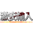 激安輸入 (Cheap imports)