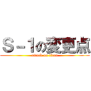 Ｓ－１の変更点 (attack on titan)