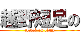 越野短足の (attack on titan)