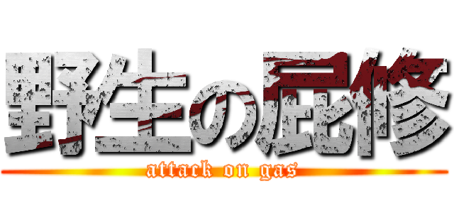 野生の屁修 (attack on gas)
