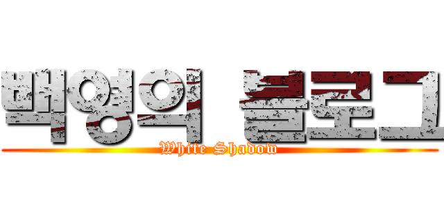 백영의 블로그 (White Shadow)
