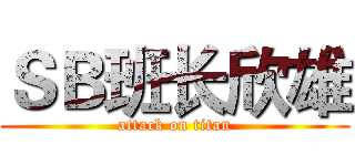 ＳＢ班长欣雄 (attack on titan)
