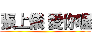 張上儀 愛你喔 ()