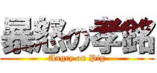 暴怒の孝銘 (Angry on Pig)