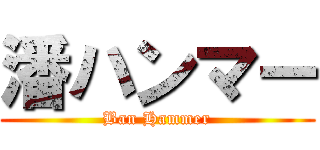 潘ハンマー (Ban Hammer)