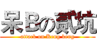 呆Ｂの贰坑 (attack on Keng keng)