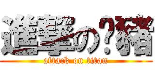 進撃の姵豬 (attack on titan)