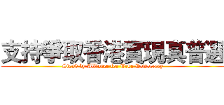 支持爭取香港實現真普選 (Stand by Alliance for True Democracy)