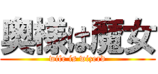 奥様は魔女 (wife is wizerd)