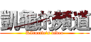 凱龜的頻道 (KIturtle’s video)