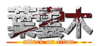 葉雲木 (attack on titan)