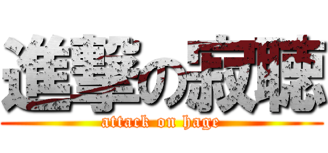 進撃の寂聴 (attack on hage)