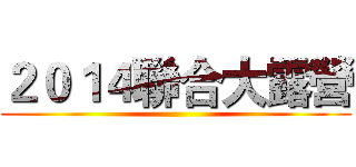 ２０１４聯合大露營 ()