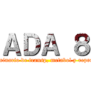 ＡＤＡ ８ (Seminario de transp, metabol y reprod.)