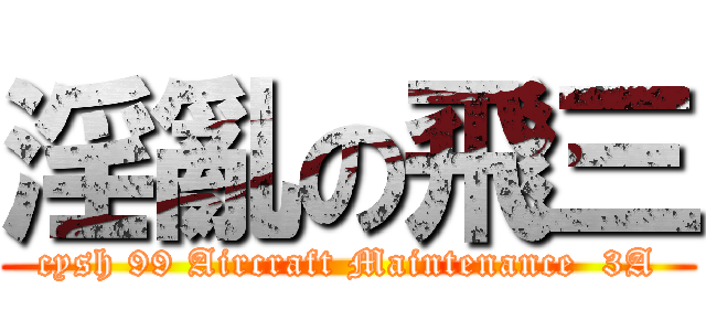 淫亂の飛三 (cysh 99 Aircraft Maintenance  3A)