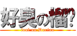 好臭の榴槤 (foul on Durian)