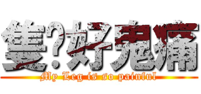 隻腳好鬼痛 (My Leg is so painful)