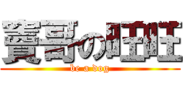 竇哥の旺旺 (be a dog)