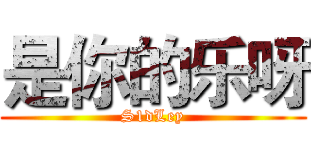 是你的乐呀 (S1dLey)