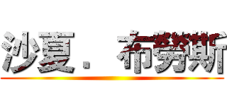 沙夏 ．布勞斯 ()