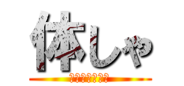体しゃ (体シャー芯の略)