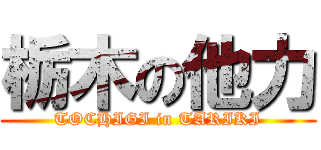 栃木の他力 (TOCHIGI in TARIKI)