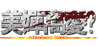 美嬋窩愛妳 (attack on titan)