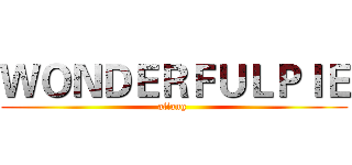 ＷＯＮＤＥＲＦＵＬＰＩＥ (aliang )