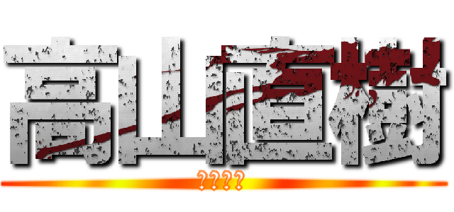 高山直樹 (大西戦隊)