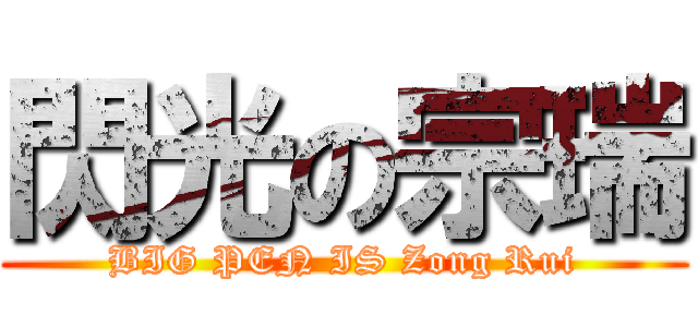 閃光の宗瑞 (BIG PEN IS Zong Rui)