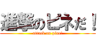 進撃のピネだ！ (attack on pine!)