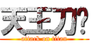 天王刀剑 (attack on titan)