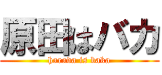 原田はバカ (harada is baka)