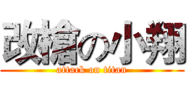 改槍の小翔 (attack on titan)