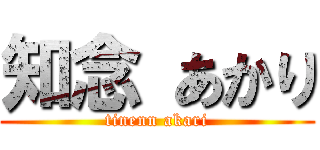 知念 あかり (tinenn akari)
