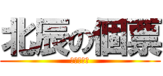 北辰の個票 (もってきて)