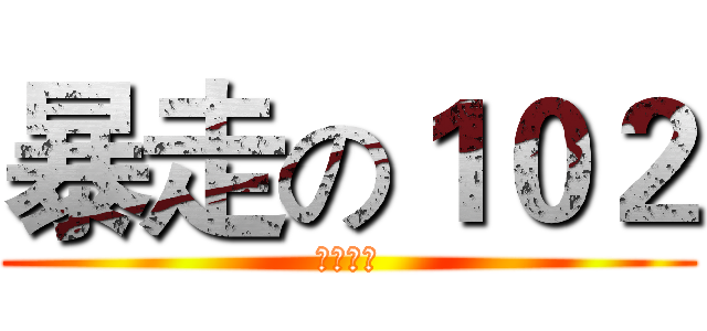暴走の１０２ (怪我摟？)