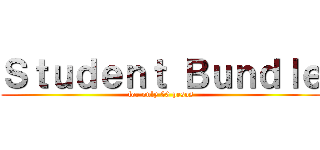 Ｓｔｕｄｅｎｔ Ｂｕｎｄｌｅ (for only 50 pesos)