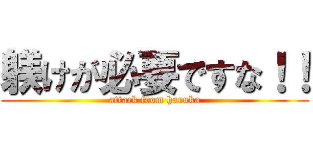 躾けが必要ですな！！ (attack from haruka)