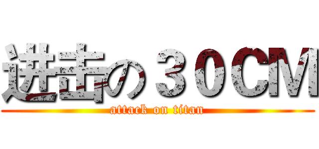 进击の３０ＣＭ (attack on titan)