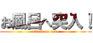 お風呂へ突入！ (attack on neko)