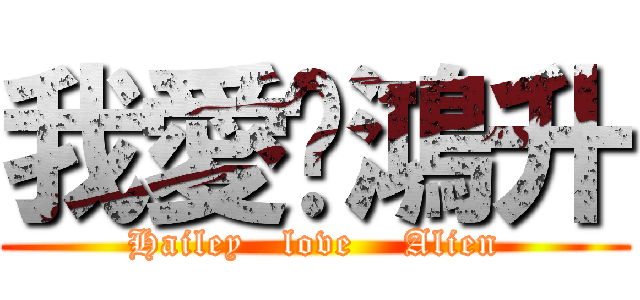 我愛黃鴻升 (Hailey   love    Alien)