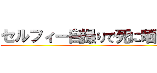 セルフィー自撮りで死に晒す！ ()