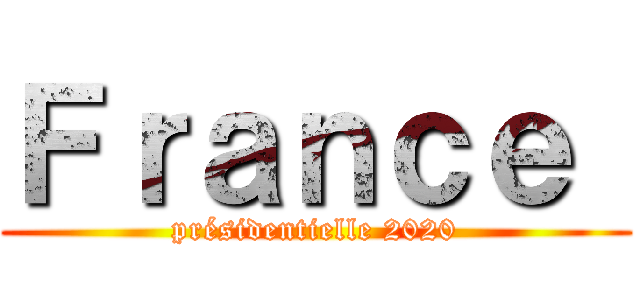 Ｆｒａｎｃｅ  (présidentielle 2020)