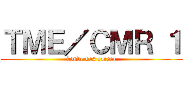 ＴＭＥ／ＣＭＲ １ (bonde dos careca)