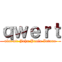 ｑｗｅｒｔ (ulat ni: John Paolo Intano)