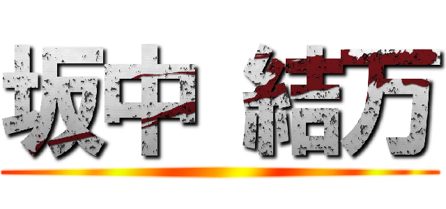 坂中 結万 ()