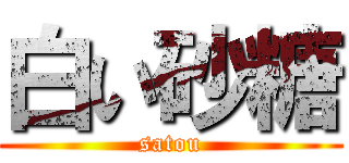 白い砂糖 (satou)