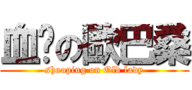 血拼の歐巴桑 (shooping on Old lady)