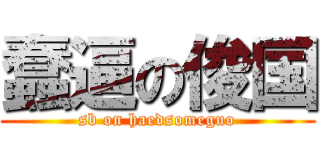 蠢逼の俊国 (sb on haedsomeguo)